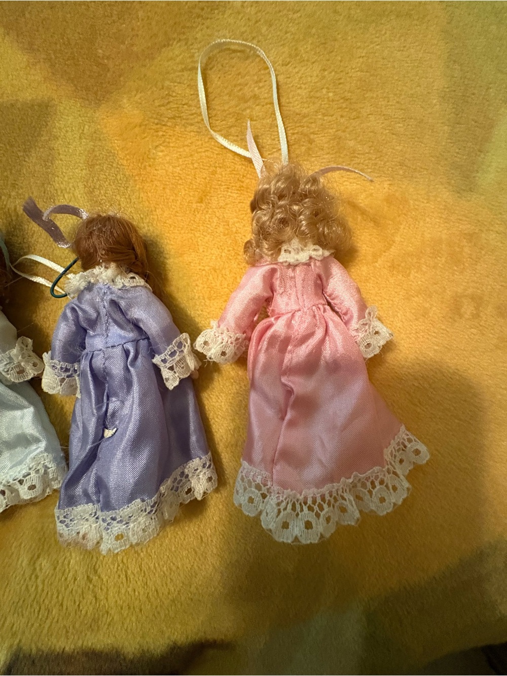 Porcelain doll ornaments - Picture 2 of 9